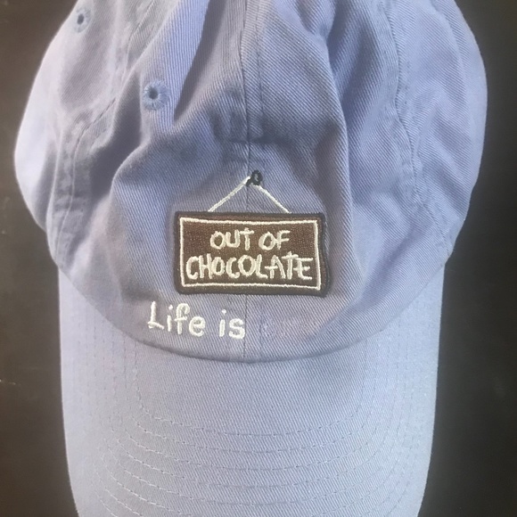 Thrashed Life is Crap Hat Out of Chocolate Women Preowned Missing a A Word - Picture 1 of 3